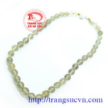 Chuổi cổ thạch anh tóc hàng trong