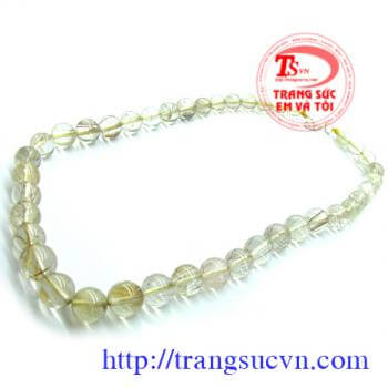 Chuổi cổ thạch anh tóc hàng trong
