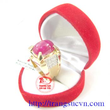 Nhẫn ruby Vàng 18k