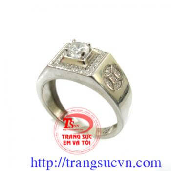 Nhẫn nam đẹp bạc cao cấp