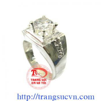 Bạc cao cấp nhẫn nam