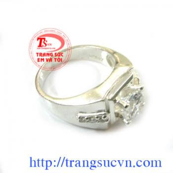 Bạc cao cấp nhẫn nam
