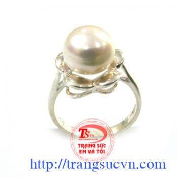 Nhẫn ngọc trai nuôi thiên nhiên