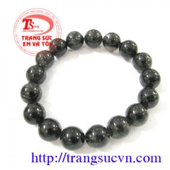 Thạch anh tóc đen, loại đen đậm 14 ly