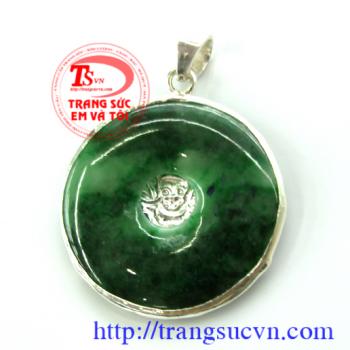Mặt ngọc chạm Rồng Bạc Bao Cấp