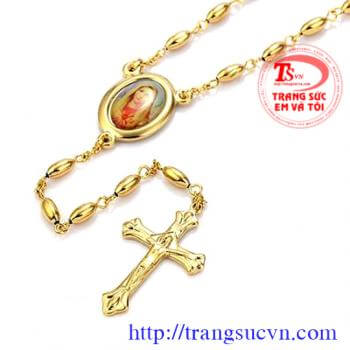 Chuỗi mân côi bằng vàng tây