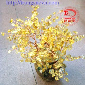 Cây Thạch Anh Vàng Doanh Nhân