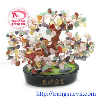 Cây Tài Lộc Đá Quý Ngũ hành