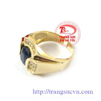 Sapphire nhẫn Nam