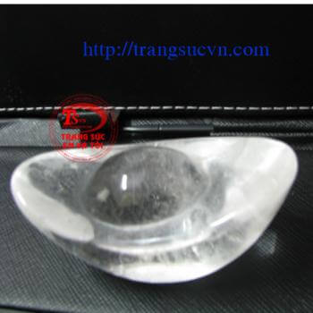 Nén tiền thạch anh trắng