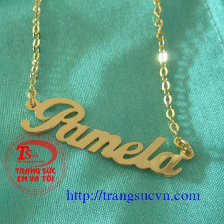 Dây chuyền chữ vàng 14k