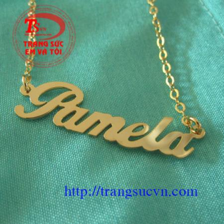 Dây chuyền chữ vàng 14k