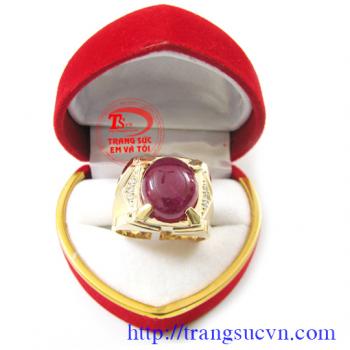 Nhẫn nam ruby đỏ,Nhan nam ruby do,Nhẫn nam ruby,Nhẫn nam