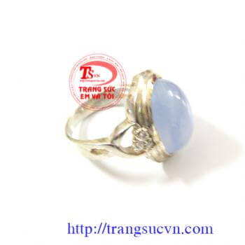 Nhẫn mặt mã não thiên nhiên