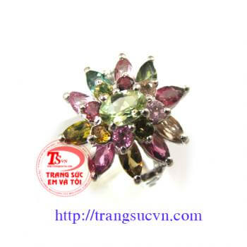 Nhẫn nữ Toumaline thiên nhiên