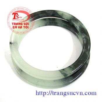 Vòng đôi vuông-ngọc jadeite