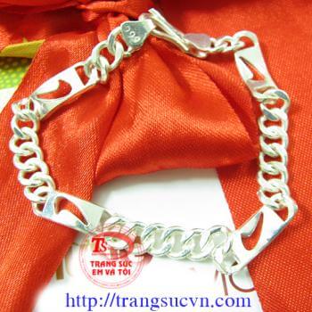 Lắc bạc nam kiểu Nike 999