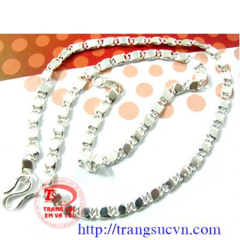 Dây chuyền bạc nam
