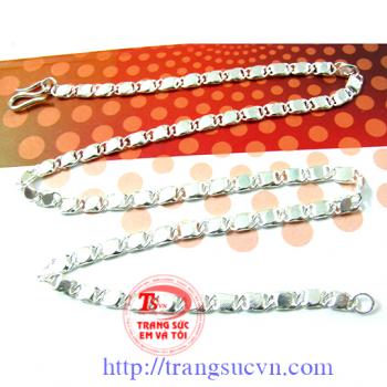 Dây chuyền bạc nam