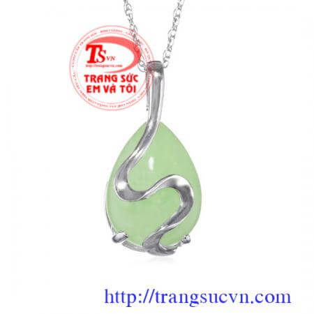 Đá prehnit mặt dây chuyền