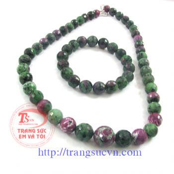 Bộ nữ trang đá ruby ấn độ