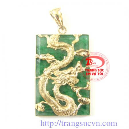 Mặt dây nam rồng vàng