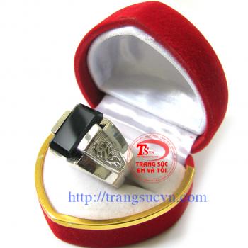 Nhẫn thạch anh khói