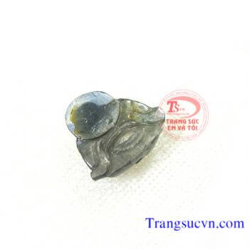 Mặt dây phật di lặc saphir nhỏ đẹp