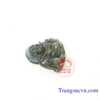 Mặt dây phật di lặc saphir nhỏ đẹp