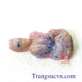 Phật quan âm sapphire hồng