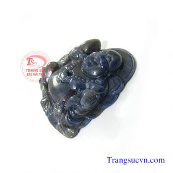 Phật sapphire lam xám