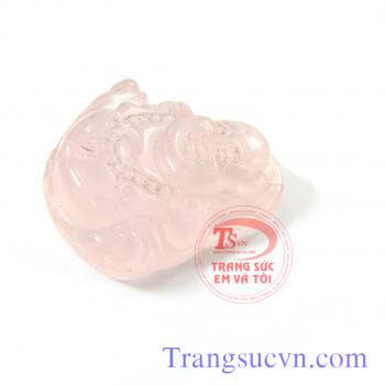 Phật di lặc thạch anh hồng