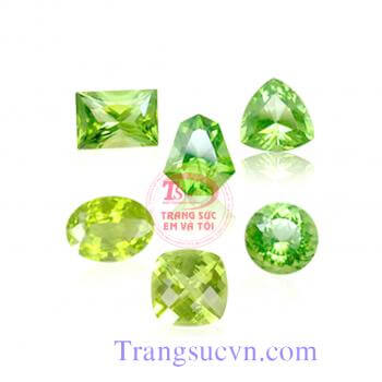 Peridot nhẫn nữ chữ nhật