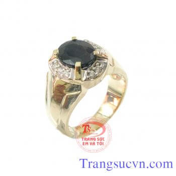 Nhẫn nam sapphire facet