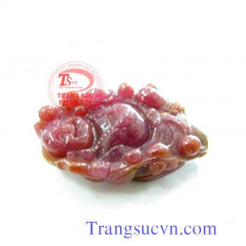 Ruby Phật di lặc lục yên