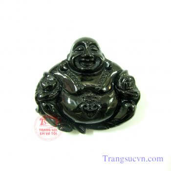 Phật Di Lặc đá thiên thạch Phật di lặc thiên thạch Có giấy kiểm định đá quý kèm theo khi lên sản phẩm.