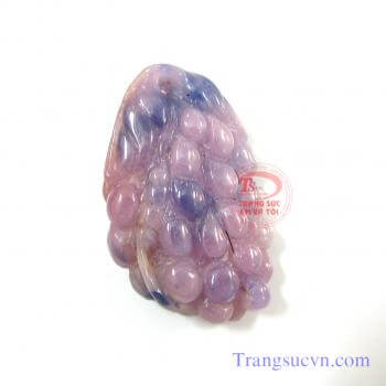 Chùm nho sapphire lục yên Sapphire thiên nhiên 100%  Có giấy kểm định đá quý kèm theo sản phẩm.  Đặc điểm khoáng vật: - Tên khoáng vật : Saphir (Sapphire - Corundum) - Độ cứng Mohs :9 - Chiết suất :1.762~1.770