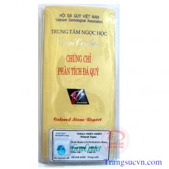 Topaz thiên nhiên kiểm định