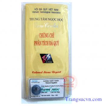 Sapphire lục yên ép vỉ kiểm định