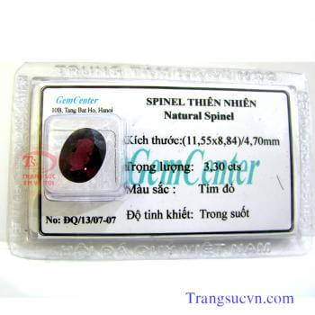 Spinel thiên nhiên ép vỉ kiểm định