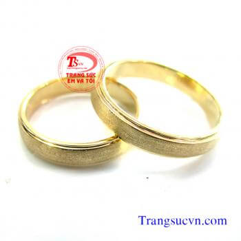 Nhẫn cưới phun cát