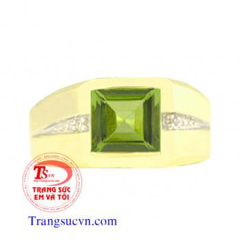 Peridot nhẫn nam