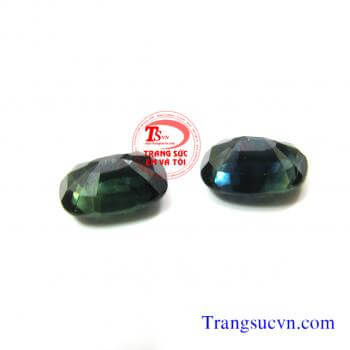 Cặp sapphire thiên nhiên 100%