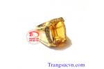 Nhẫn nam thạch anh vàng