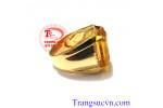 Nhẫn nam thạch anh vàng