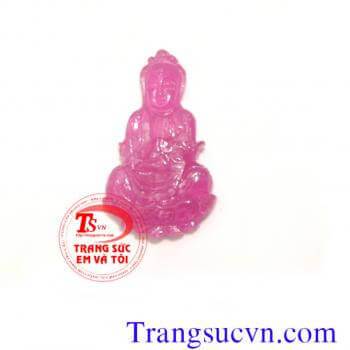 Phật quan âm ruby|Giá Phật quan âm ruby tốt|Có giấy kiểm định phat quan am ruby thiên nhiên|Mặt Phật quan âm ruby bọc vàng 10k,14k,12k,18k,24k đặt Phật quan âm ruby theo yêu cầu