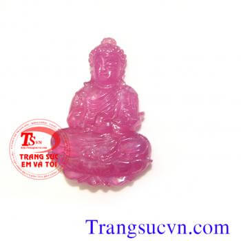 Phật a di dà ruby thiên nhiên có giấy kiểm định đá quý kèm theo sản phẩm phật a di đà Mặt phật a di đà ruby thiên nhiên Kích thước: Cao: 36,00 mm Rộng: 24,50 mm Dày: 7,00 mm Mặt phật a di đà ruby thiên nhiên Tổng trọng lượng: 51,05 Carat Sản phẩm Mặt phật