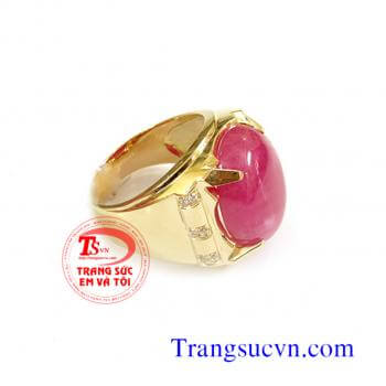 Nhẫn ruby thiên nhiên vàng 14k Đặt Nhẫn ruby thiên nhiên vàng 14k có giấy kiểm định đá quý và vàng kèm theo bảo hành 1 năm