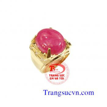 Nhẫn ruby thiên nhiên vàng 14k Đặt Nhẫn ruby thiên nhiên vàng 14k có giấy kiểm định đá quý và vàng kèm theo bảo hành 1 năm