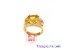 Nhẫn nam vàng 14k gắn Citrine
